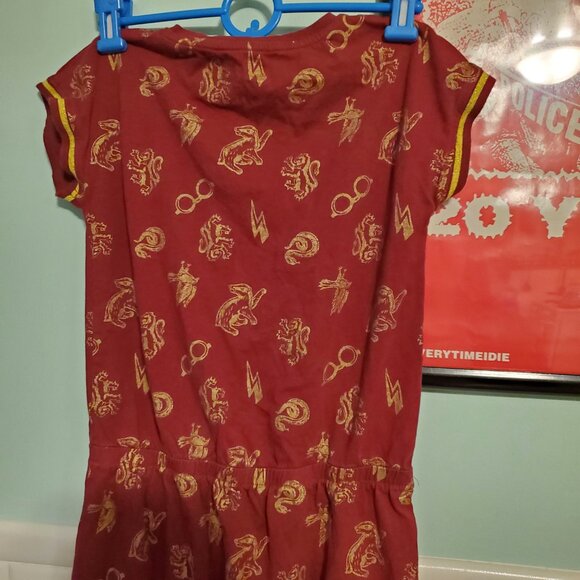 Harry Potter Wizarding World Gryffindor Red Gold Girls Dress Size 11/12 - Picture 5 of 8